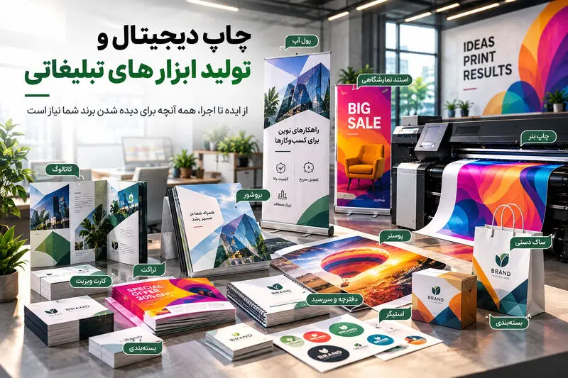 چاپ دیجیتال و تولید ابزارهای تبلیغاتی