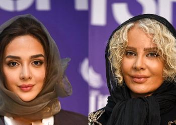 فیلم / ناجور پوشیدن خانم بازیگران  فیلم «ناجورها» در اکران عمومی / لحظه نگرانی شوهرالمیرا دهقانی از پوشش زنش و لباس بدرنگ و لعاب  بهاره رهنما تا شراره رخام و ...