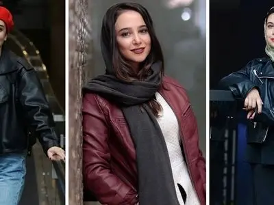 عکس ها / تیپ و استایل خانم بازیگران خوش‌پوش ایرانی با کت چرم .../   چگونه ست می‌کنند؟  / از این تصاویر ایده بگیرید