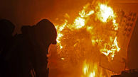 آتش مهیب در کارگاه چوب مشهد /  از 4 ایستگاه آتش نشان اعزام شد