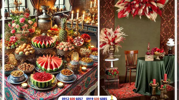 جدیدترین ایده‌ها برای تزئین تم شب یلدا از کارخانه تم تولد نامبروان