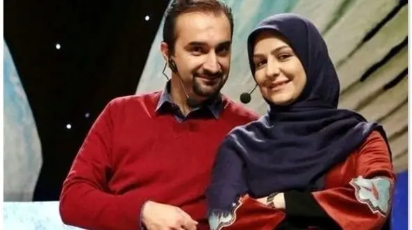 مجری مشهور روی آنتن زنده قربان صدقه همسرش رفت / زن و شوهر چه دل و قلوه ای دادن تو آنتن زنده