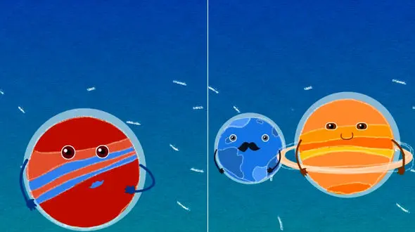 در سیارات دیگر به جای باران چه می بارد؟ +فیلم