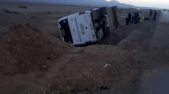  واژگونی خونین اتوبوس مسافربری در لرستان + جزئیات