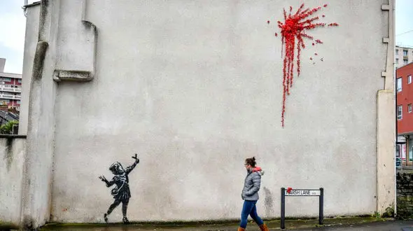 دختر تیرکمان به دست سوژه بنکسی شد 