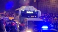 حمله به اتوبوس تیم رئال مادرید در راه سن مامس