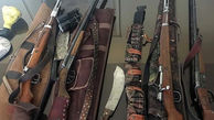 کشف 7 قبضه اسلحه شکاری غیرمجاز در قزوین