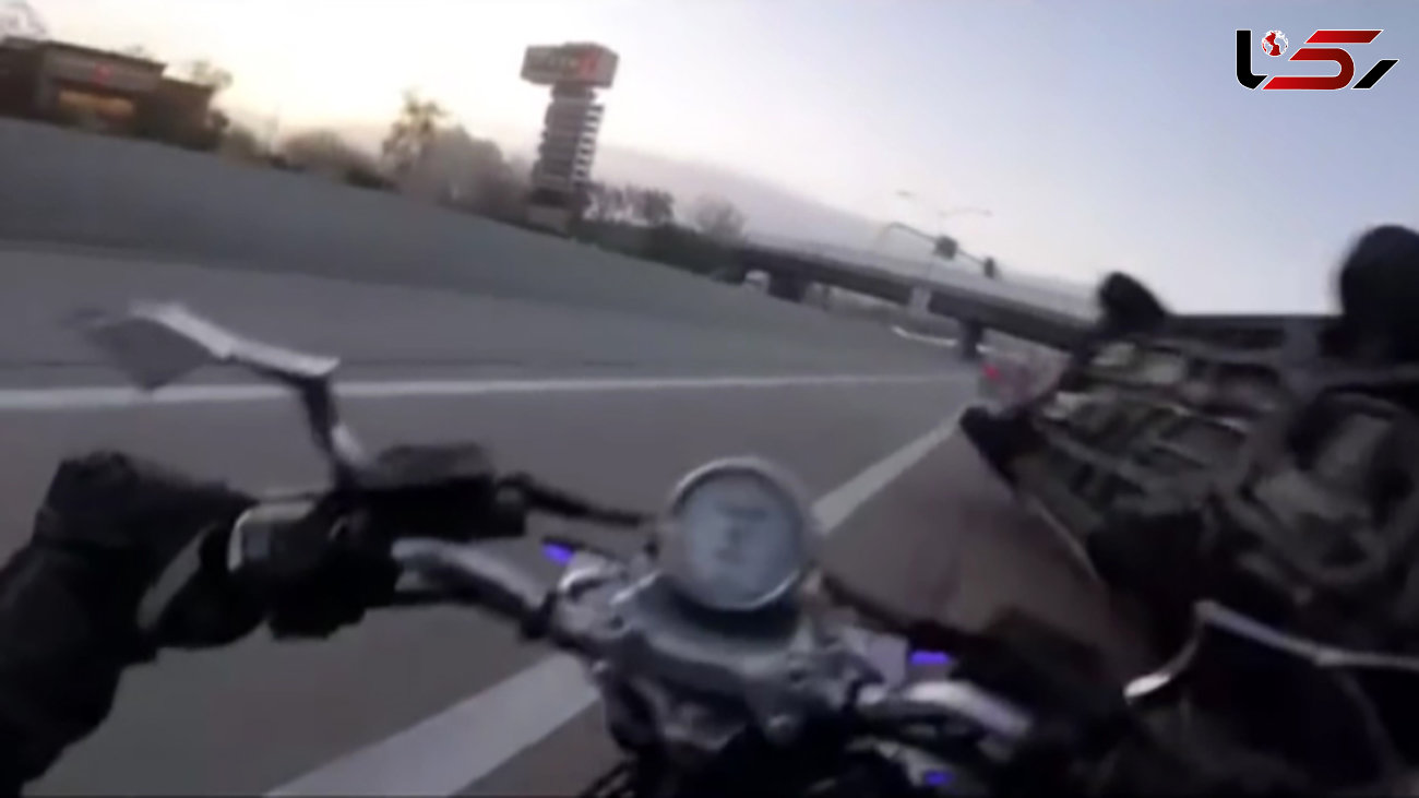 راننده سر به هوای شاسی بلند موتورسیکلت را به کشتن داد + فیلم /آمریکا
