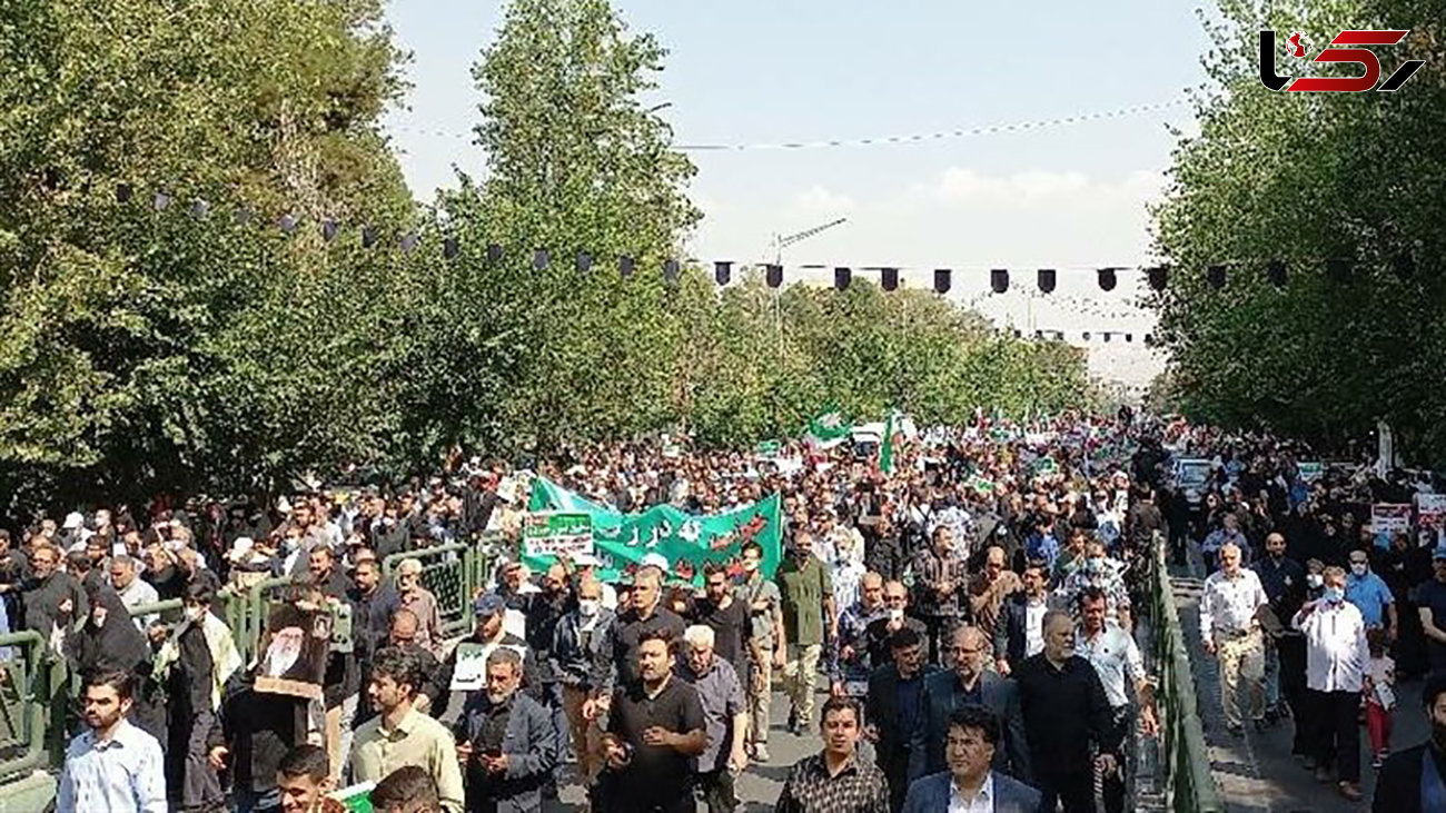  خروش مردم تهران و اعلام انزجار از اغتشاش‌گران و اخلال‌گران امنیت