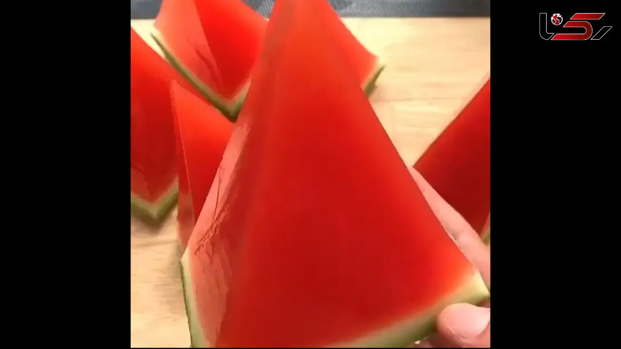 ژله هندوانه ای طبیعی + فیلم