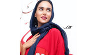 لباس عجیب پریناز ایزدیار و نوید محمدزاده در اکران سرخ پوست 