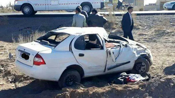 واژگونی خودرو در سبزوار جان سرنشین را گرفت