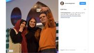 سلفی حسین رفیعی همراه دو بازیگر معروف زن +عکس