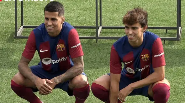 فلیکس و کانسلو در مراسم معارفه چه گفتند؟ / کلید کسب تمام عناوین در بارسا! + عکس و فیلم