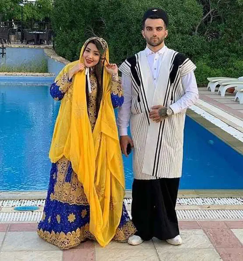 نیلی افشاری در کنار پویان مختاری 