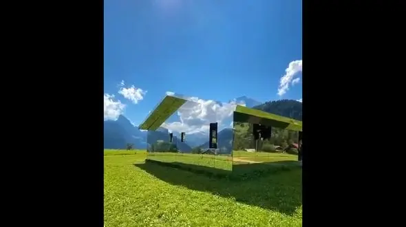 ابر و آسمان و طبیعت وارد این خانه می شود + فیلم