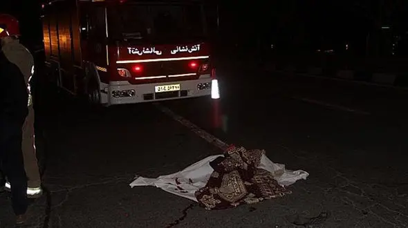 فرار راننده  از صحنه تصادف مرگبار در اتوبان همت +تصاویر