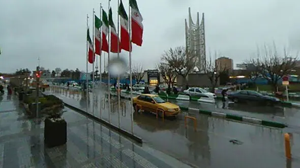 آتش سوزی در راه آهن مشهد 