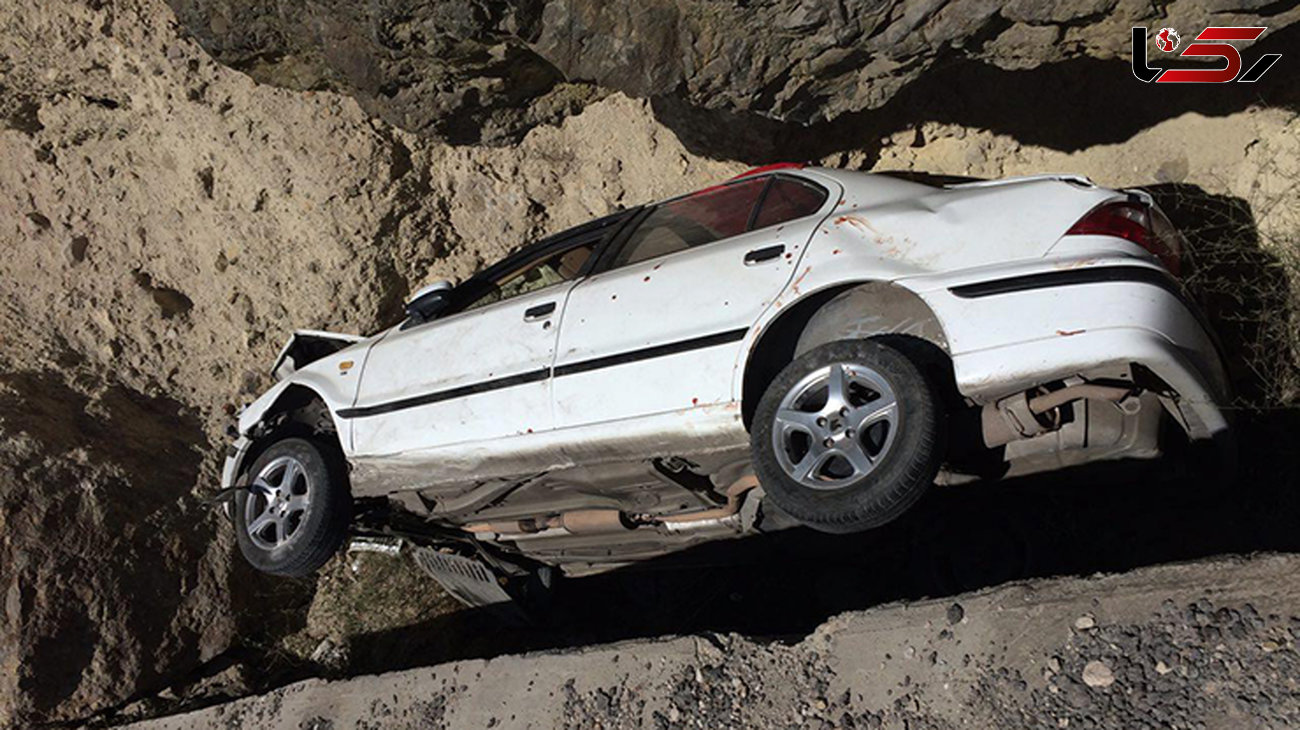 یک کشته در سقوط سمند به دره ایذه + عکس