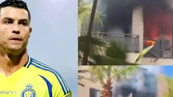 هتل رونالدو آتش گرفت!