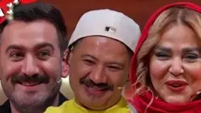فیلم/ علی صادقی با دیدن بهاره رهنما جوری گرفته شد انگار اون فامیلی که ازش خوشش نمیاد رو دید/ چیز خورم کردن