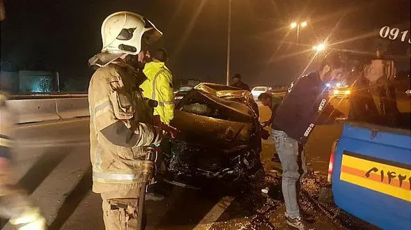 وحشت در بزرگراه شهید فهمیده تهران +تصاویر