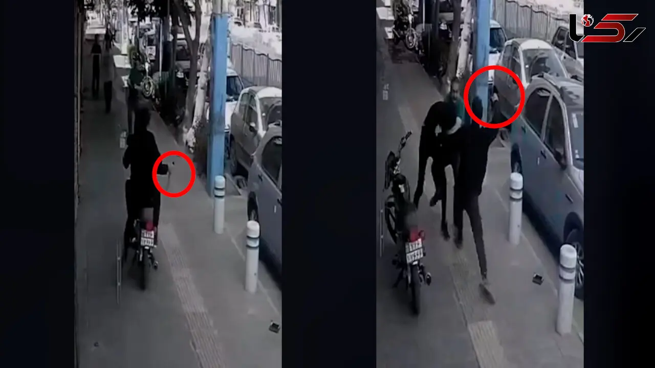 فیلم صحنه شجاعت مرد فداکار در صحنه موبایل قاپی از زن مشهدی ! / چاقو را به شکمم فرو کردند + گفتگو 
