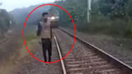 فیلم لحظه له شدن جوان زیر قطار / سلفی مرگبار جان گرفت