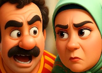 سکانس باحال جر و بحث هما و نقی بر سر مهلا خانوم هم انیمیشن شد/ مچگیری هما و واکنش خنده‌دار نقی/ نمونه بارز یک مرد ایرانی در شرایطی که دستش رو شده