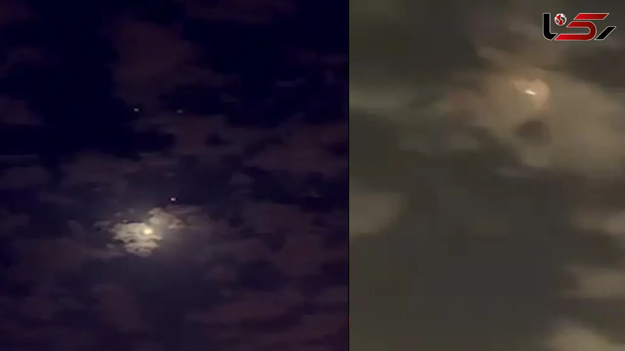 فیلمی از نبرد موشکی یمن و عربستان در آسمان ریاض