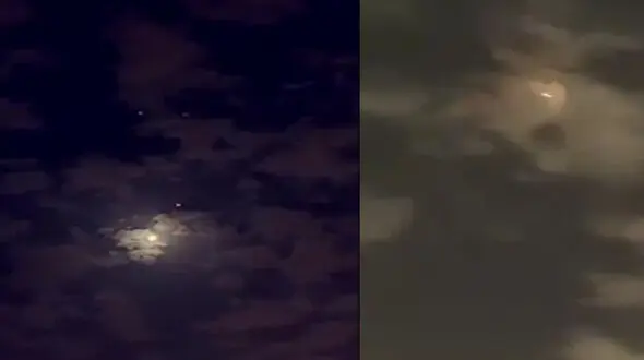 فیلمی از نبرد موشکی یمن و عربستان در آسمان ریاض