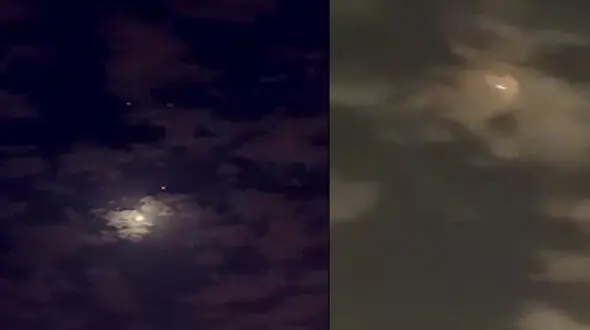 فیلمی از نبرد موشکی یمن و عربستان در آسمان ریاض