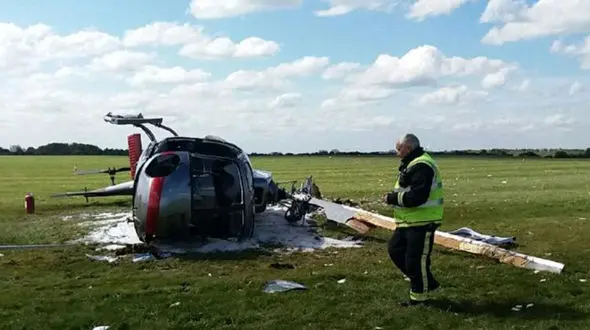 سقوط هلیکوپتر 3 مجروح داد +تصاویر