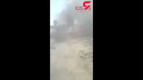 لحظه آتش‌ گرفتن خودرو در پمپ بنزین اهواز + فیلم