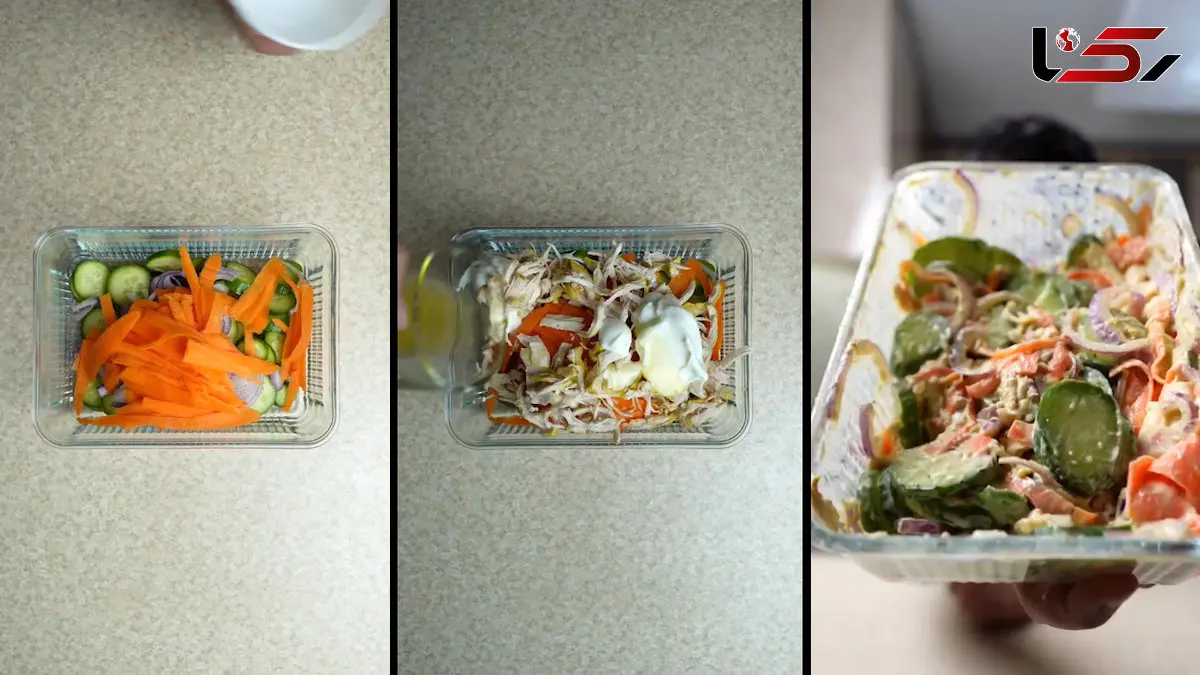 سالاد خیار میان وعده خنک و بهاری / فیلم