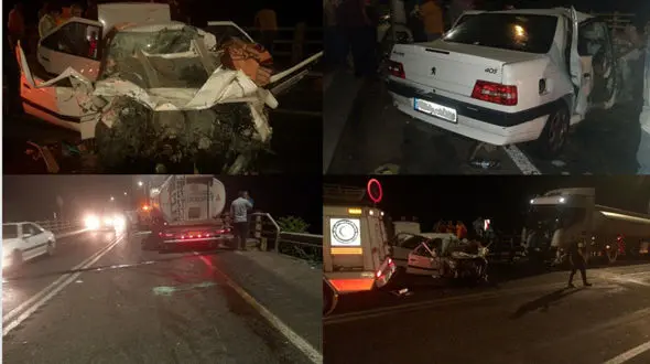 ۳ کشته در حادثه رانندگی هولناک در محور سنگر به سیاهکل