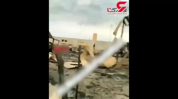 اولین فیلم از داخل پایگاه عین الاسد بعد از حمله موشکی سپاه ایران + عکس