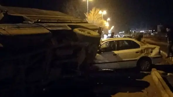 تصادف منجر به به فوتی و مصدوم در جاده مرند _ یامچی