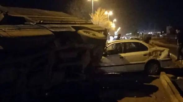 تصادف منجر به به فوتی و مصدوم در جاده مرند _ یامچی
