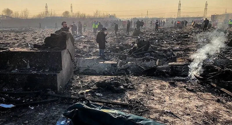 تصاویر : سقوط هواپیمای اوکراینی