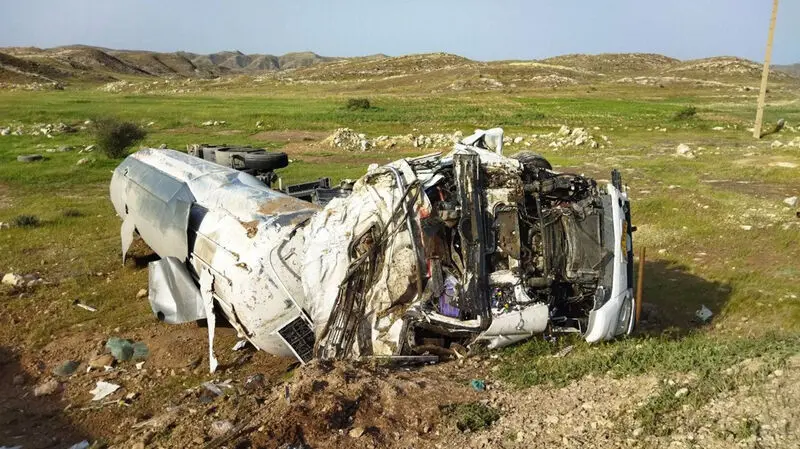 واژگونی تریلی 