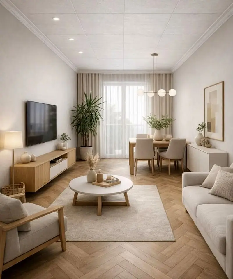 دکوراسیون خانه های کوچک 60 متری | ترفندهای طلایی و ایده های خلاقانه شیک و کاربردی دکوراسیون خانه های کوچک 60 متری برای نوروز ۱۴۰۵ که عروس های خوش سلیقه ازش کلی ایده میگیرن!