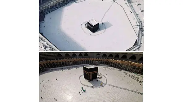جزئیات تعطیلی طواف کعبه ازسوی عربستان سعودی + عکس و فیلم
