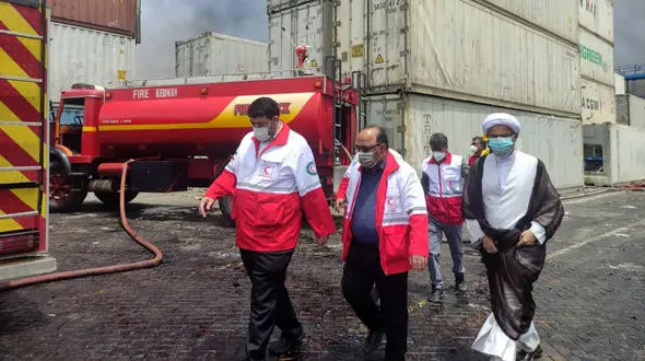 20 نفر از مجروحان حادثه بندرعباس در آی سی یو هستند + فیلم