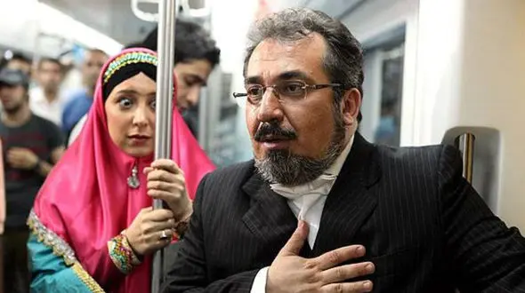 عکس مادر امریکایی  خانم بازیگر ایرانی ! / چشم رنگی و متفاوت با سحر جعفری جوزانی !