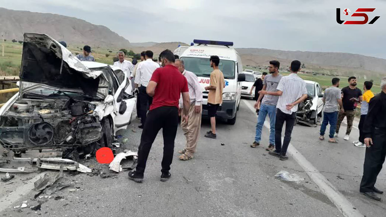 3 مصدوم در سانحه رانندگی در گتوند خوزستان + عکس