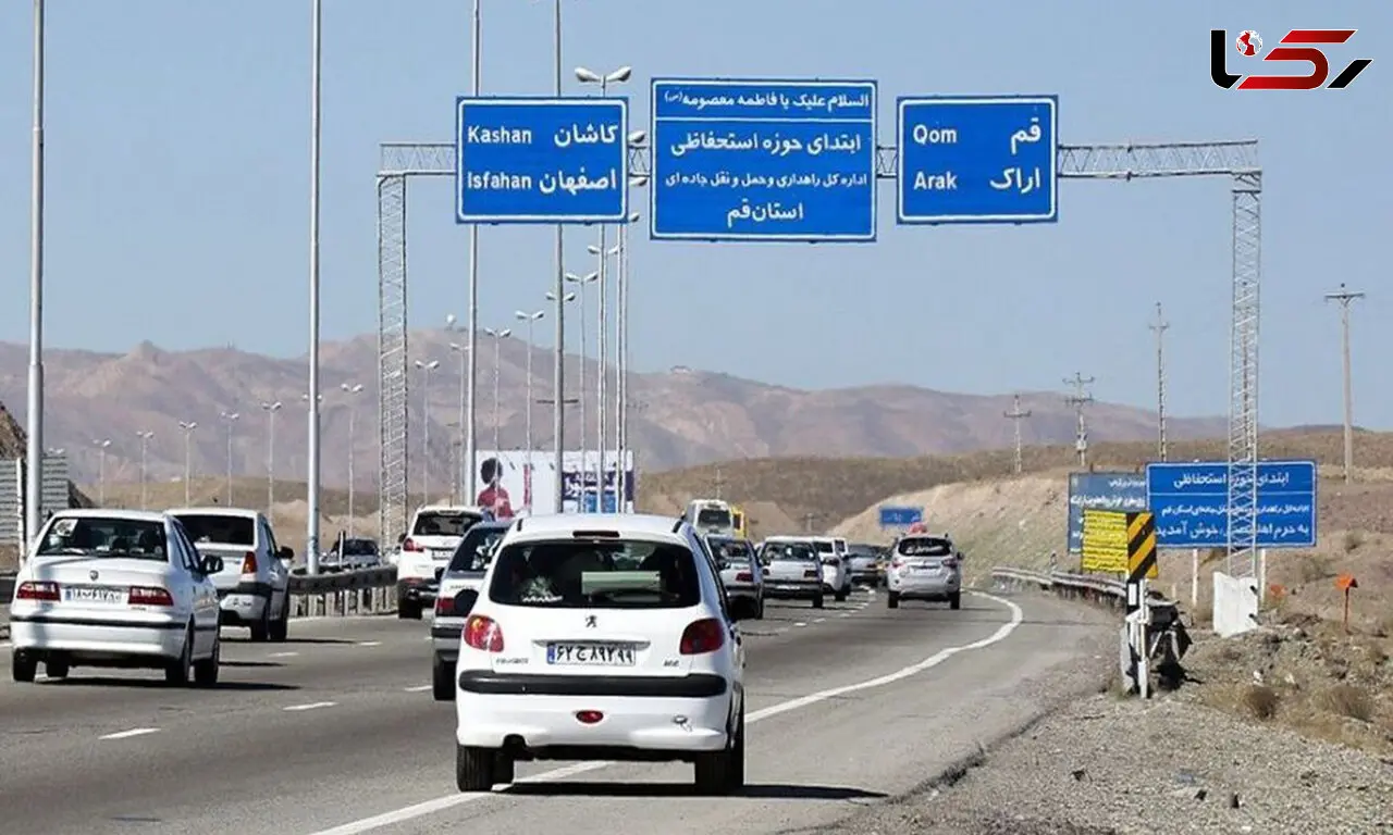 اصابت پرتابه به آزادراه تهران-قم و انسداد مقطعی مسیر