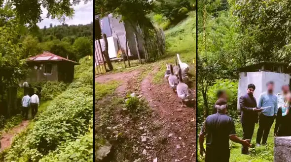 فیلم بازسازی صحنه قتل  مادربزرگ با شیلنگ آب ! / در دل کوهستان رخ داد