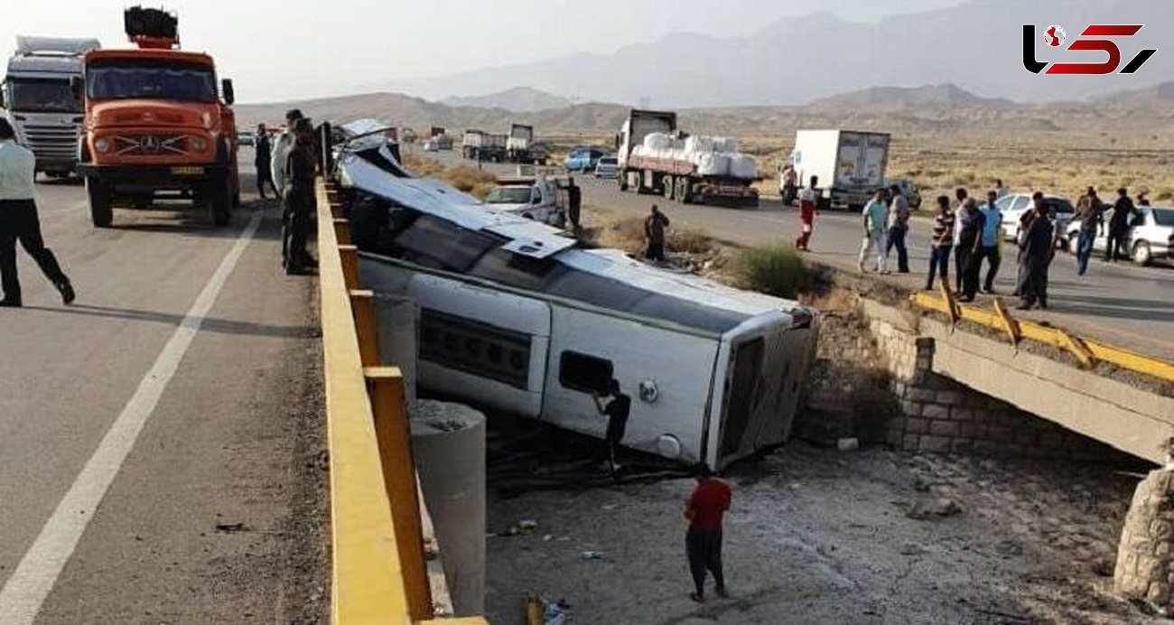 16 قربانی در فاجعه مرگبار اتوبوس در جاده مشهد+ عکس وحشتناک