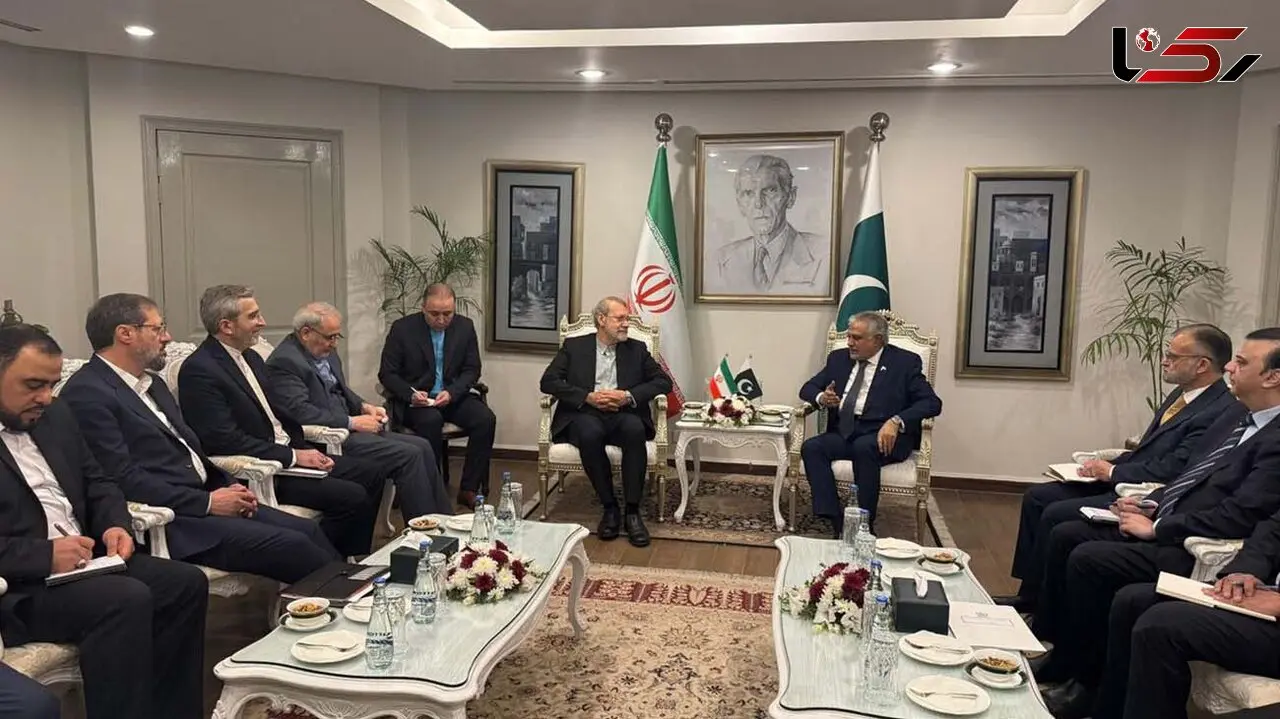 دیدار لاریجانی با وزیر خارجه پاکستان / ایران و پاکستان دو کشور مهم و تاثیرگذار در منطقه هستند
